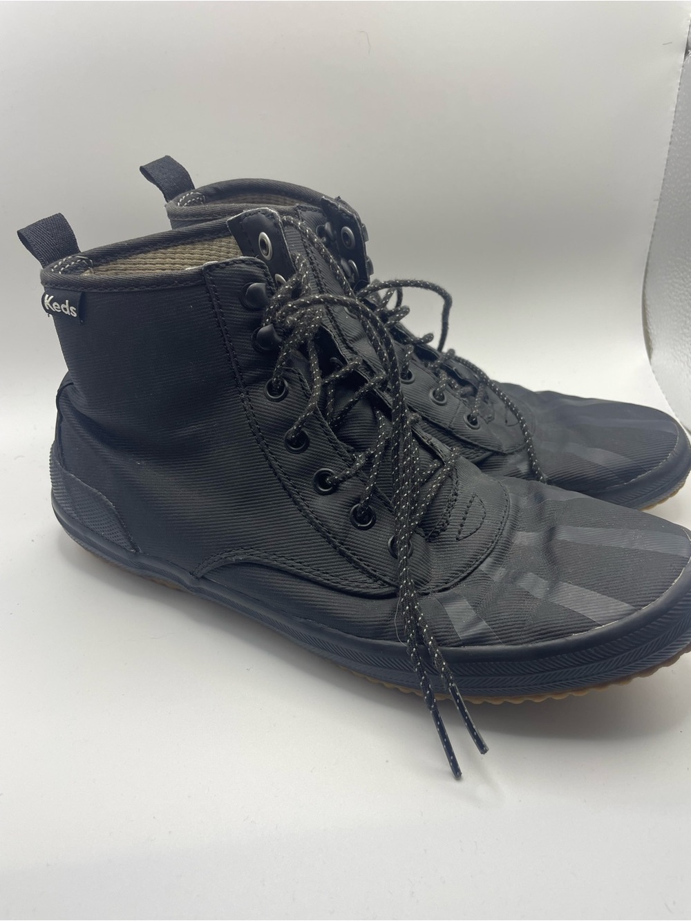 Keds‎ Black High-Top Lace-Up Canvas Boots